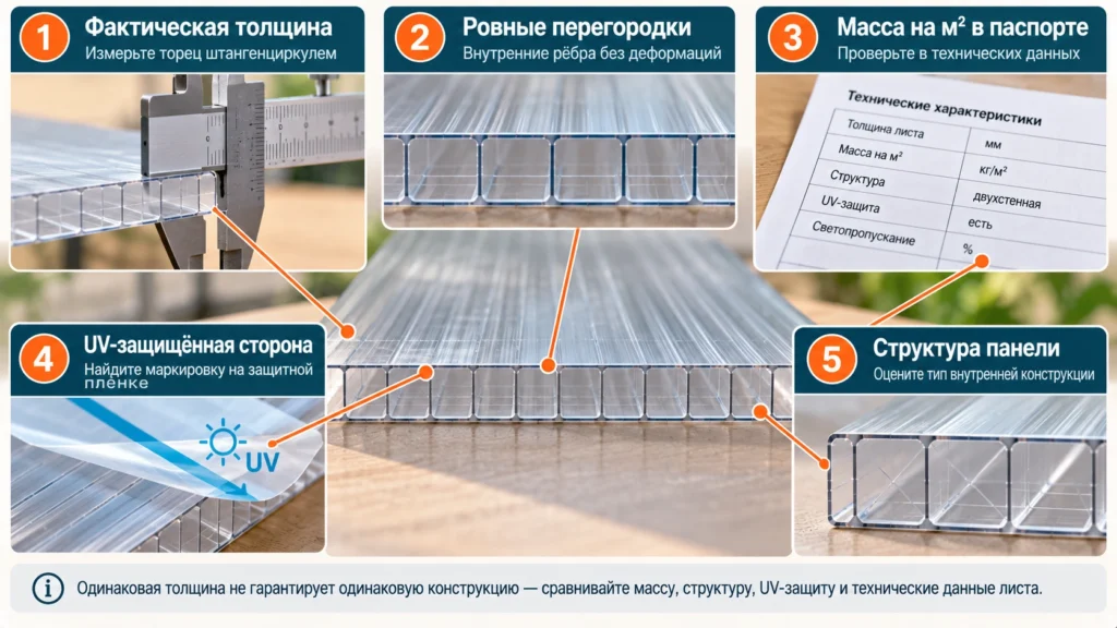 Что проверить при выборе сотового поликарбоната для теплицы